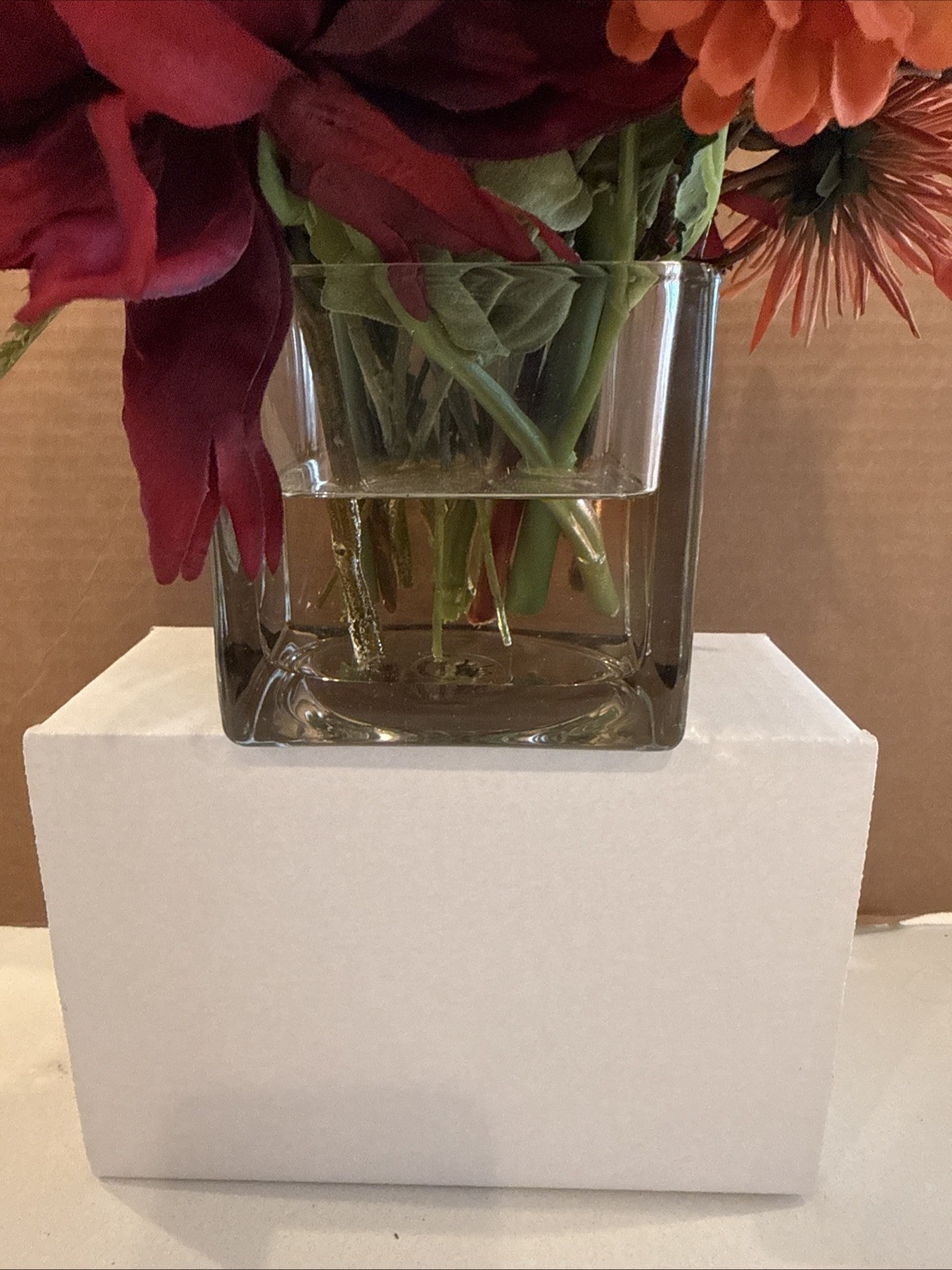 PETALS SPIDER MUM & Blackberries Silk Flowers Centerpiece 11” Height & 13” Width