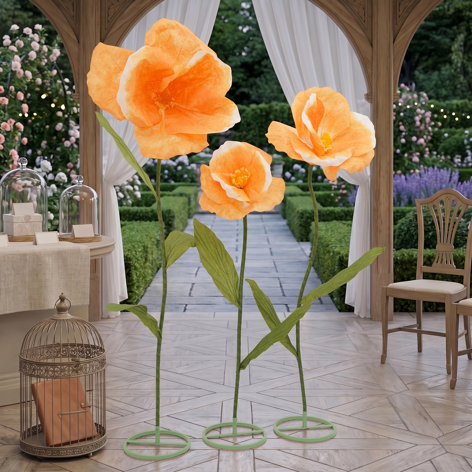 Large Artificial Flowers, Artificial Floral Decoration, DIY Floral Arrangements