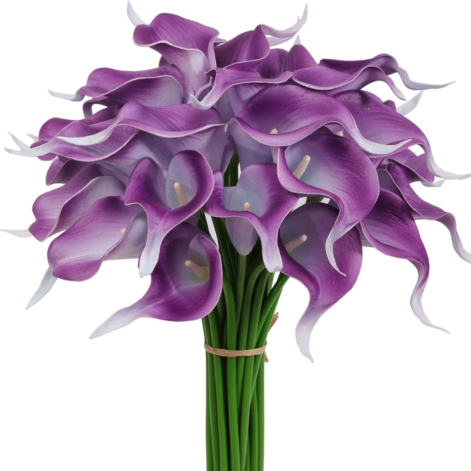 30 Pack Real Touch PU Latex Artificial Calla Lily Flowers