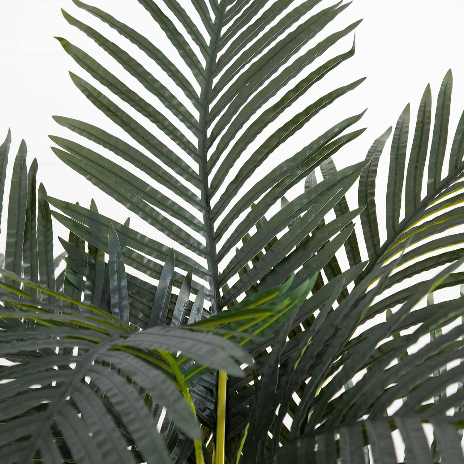 6-FT Artificial Golden Cane Palm Tree Set of 2 Fake Palm Trees with Three Realis