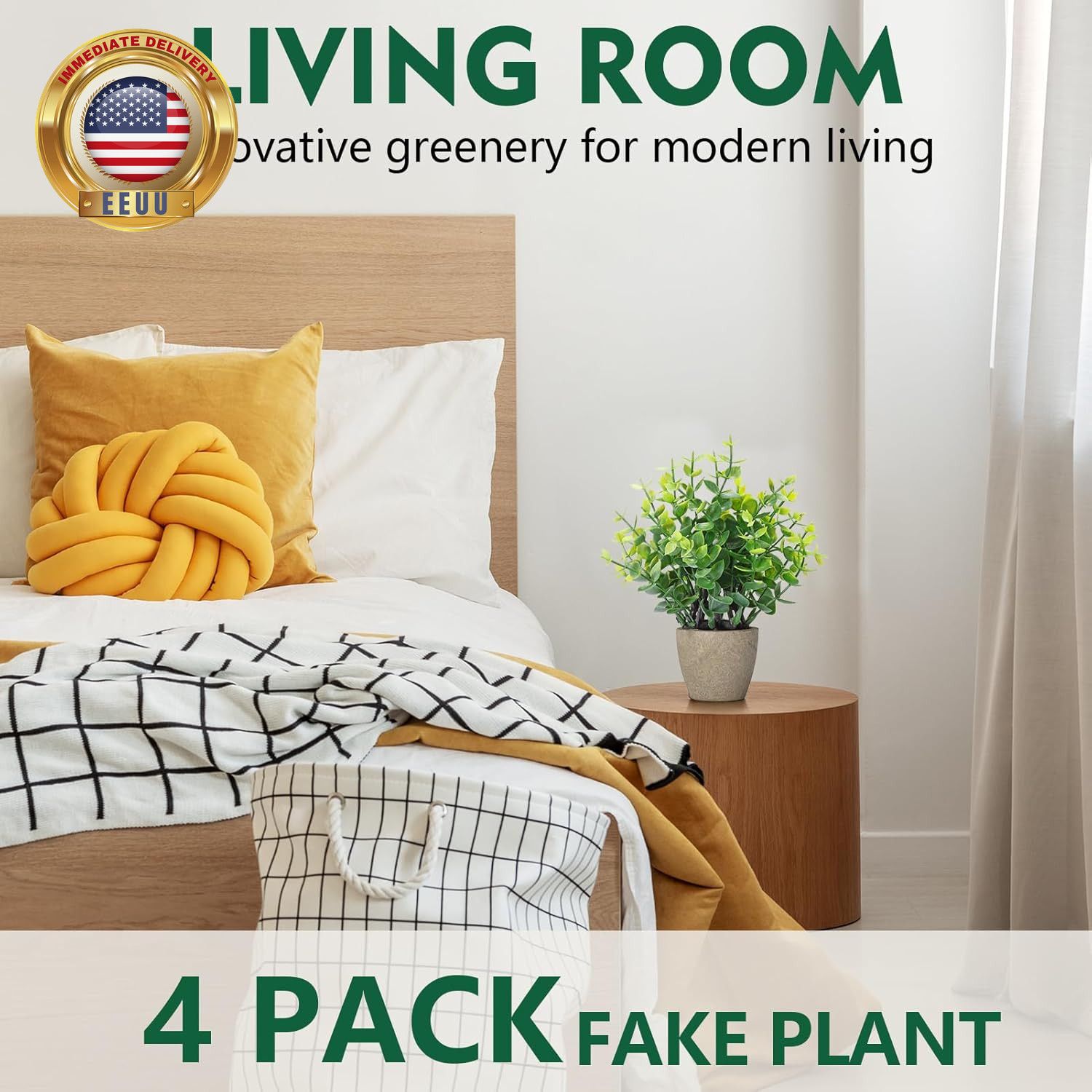 2 Pack Fake Plants Ceramic Mini Artificial Greenery Potted Plants for Home Decor