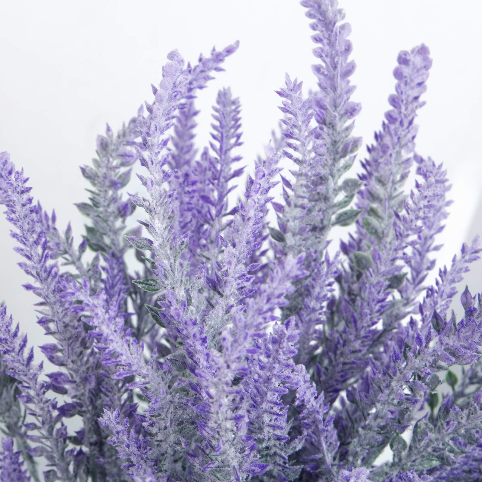Besteek 10 Bundles Fake Flowers Artificial Lavender Faux Plastic Plants Purpl…