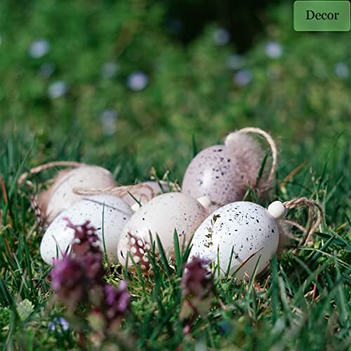 pcs Artificial Bird Eggs Craft for Home Decor Garden Ornaments Speckled Fake 20
