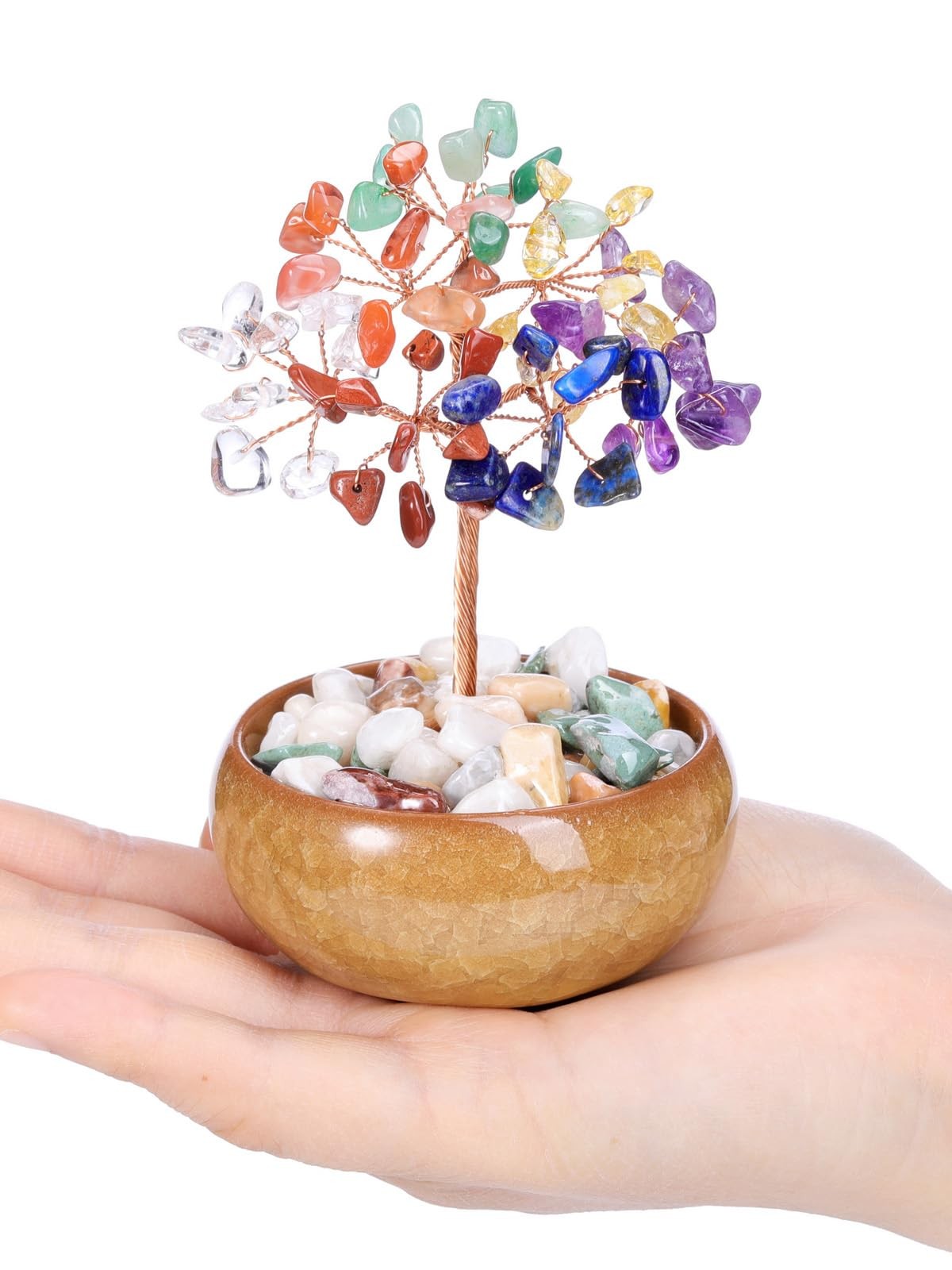 Aquamarine Crystal Tree Reiki Healing Stones Figurines Tumbled Money Gifts
