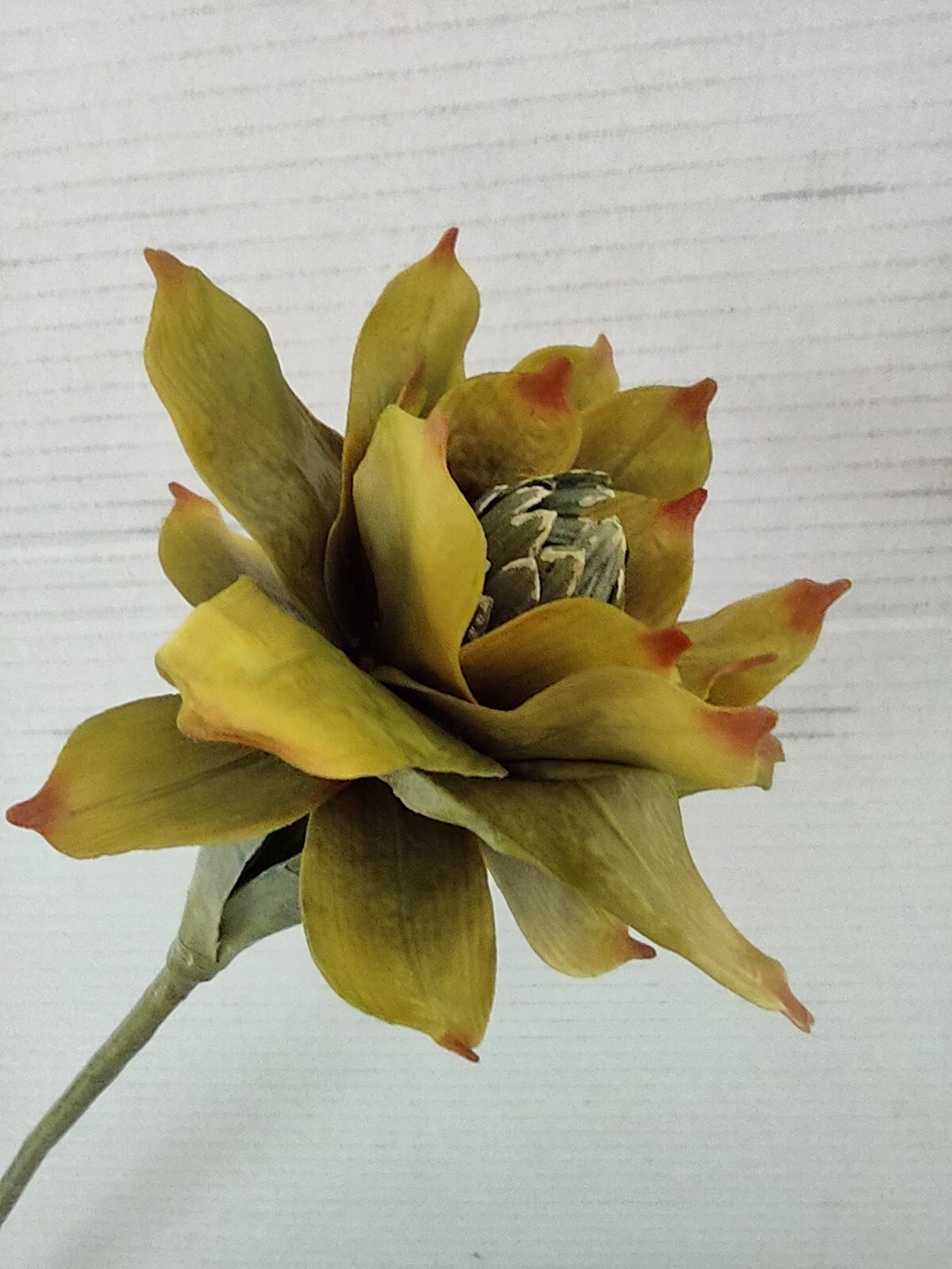 Artificial rose ginger lily, Hawaiian flowers, tropical flower stems LIME GREEN
