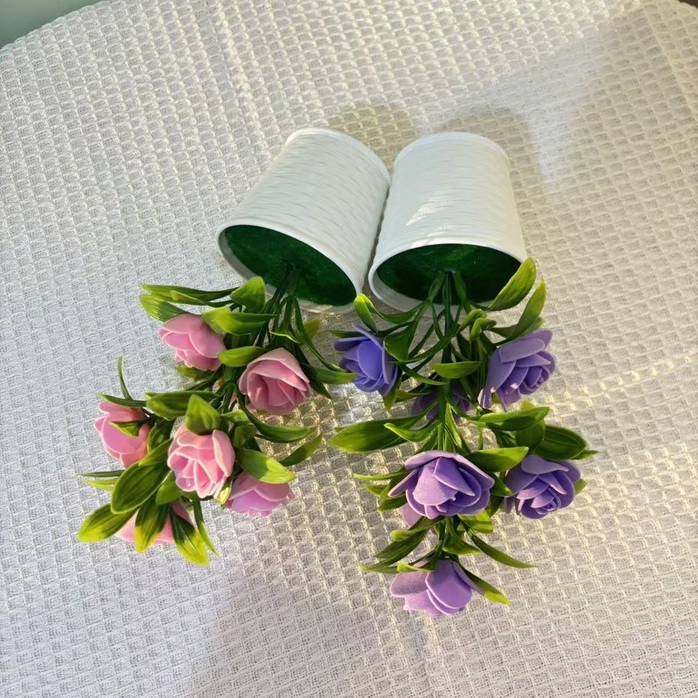Artificial Roses Made of Foam and Plastic for Year-Round For Home Decor