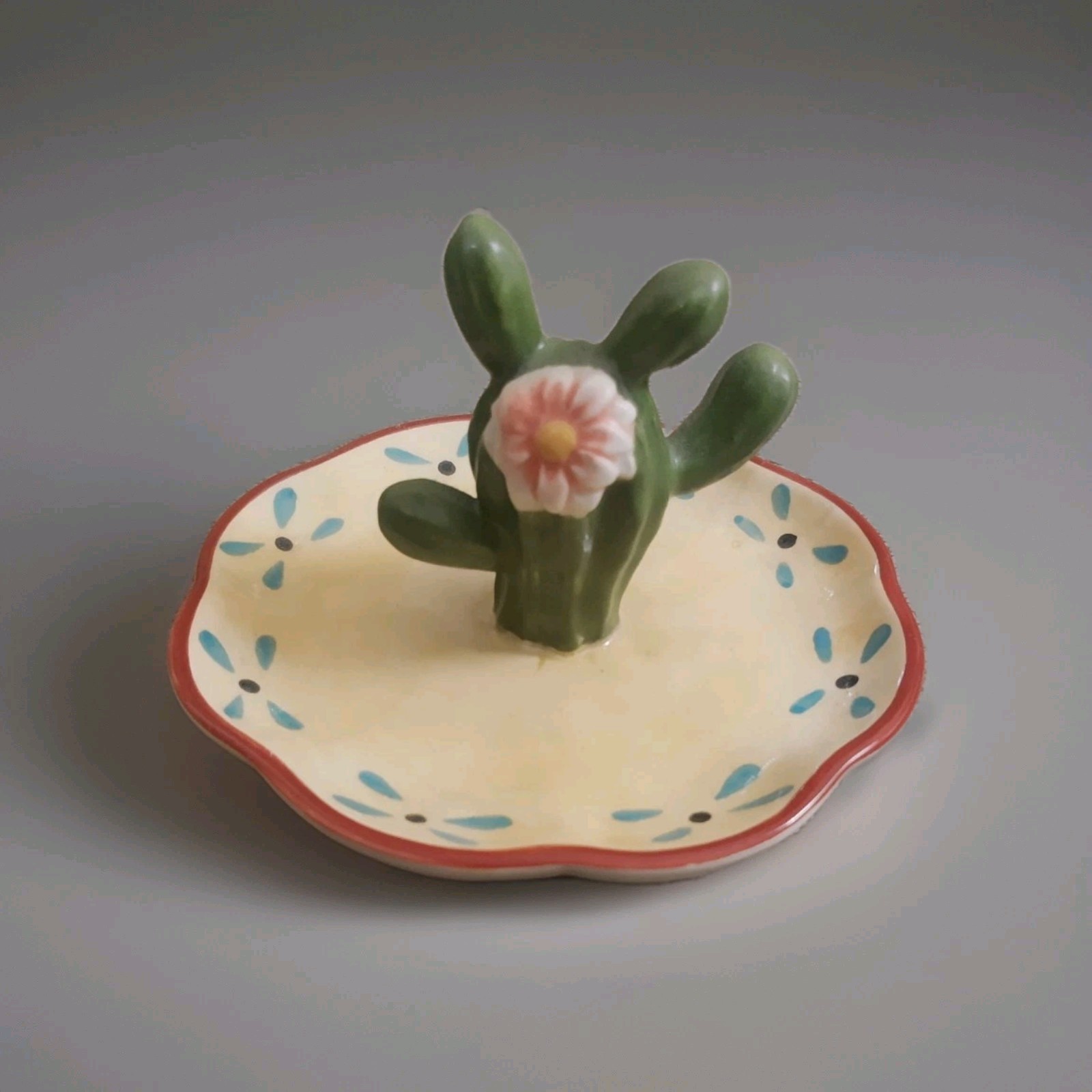 Ceramic Faux Cactus Set – 6 Pc Lot – Southwestern Home Decor
