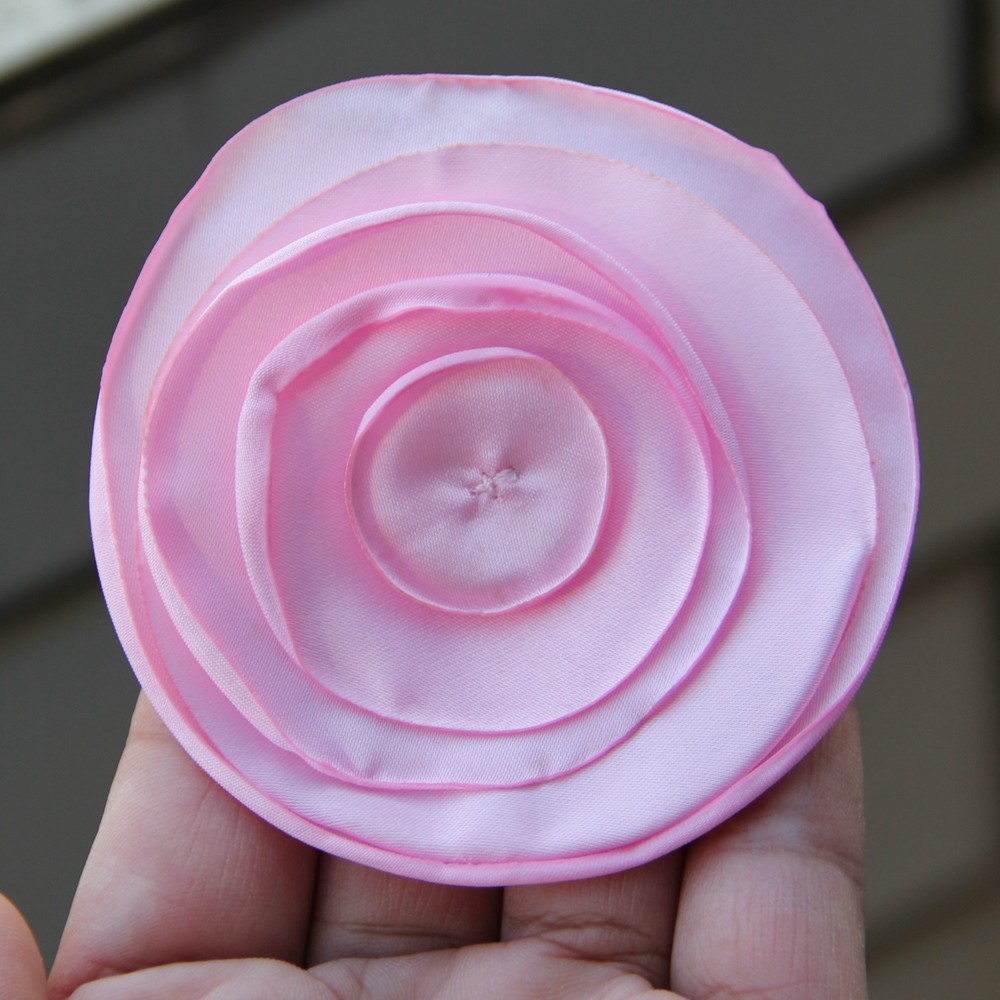 7.5cm Fabric Flower Handmade Cloth Flowers Hand DIY Material Wedding Accessories