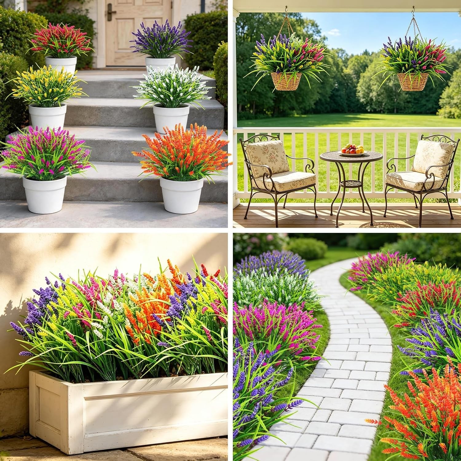 Low Maintenance Lavender Flowers with Butterflies – Perfect for -Round Decor