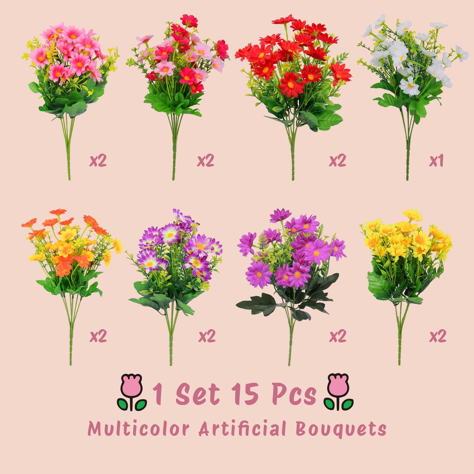 Outdoor Artificial Hanging Flowers: Boast 25% More Blooms Than Standard Model…