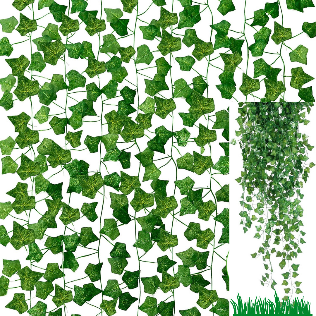 Sggvecsy 6 Pack 42Ft Fake Vines Fake Ivy Leaves Artificial Ivy Leaf Plants Artif
