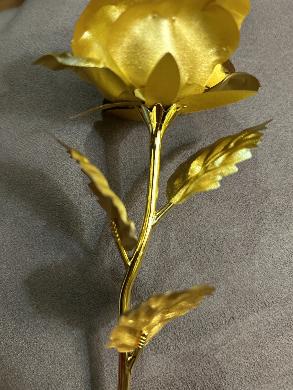 24K Gold Plated Rose Flower Long Stem For any occasion Gift Flower Box