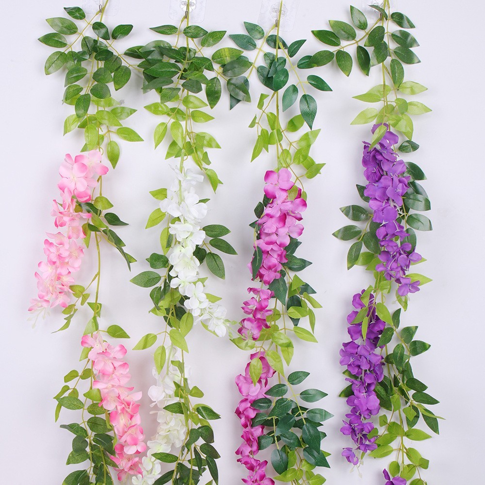 2PCS Lifelike Wisteria Flower Decor for Elegant For Weddings and Homes