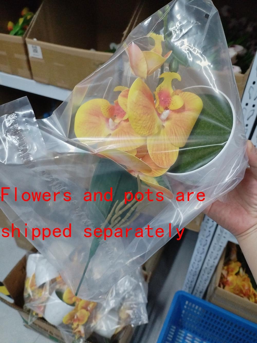 Artificial Butterfly Orchid – Potted Decor for Home, Office, or Wedding