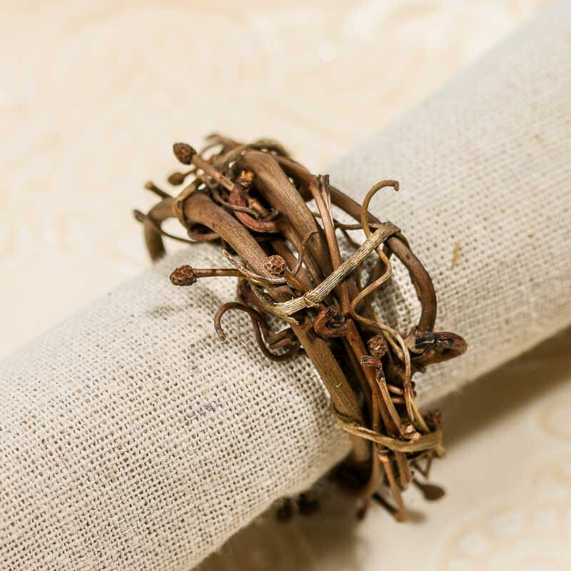 Group of 36 Natural Dried 2″ Grapevine Wreaths for Crafting and Napke Rings