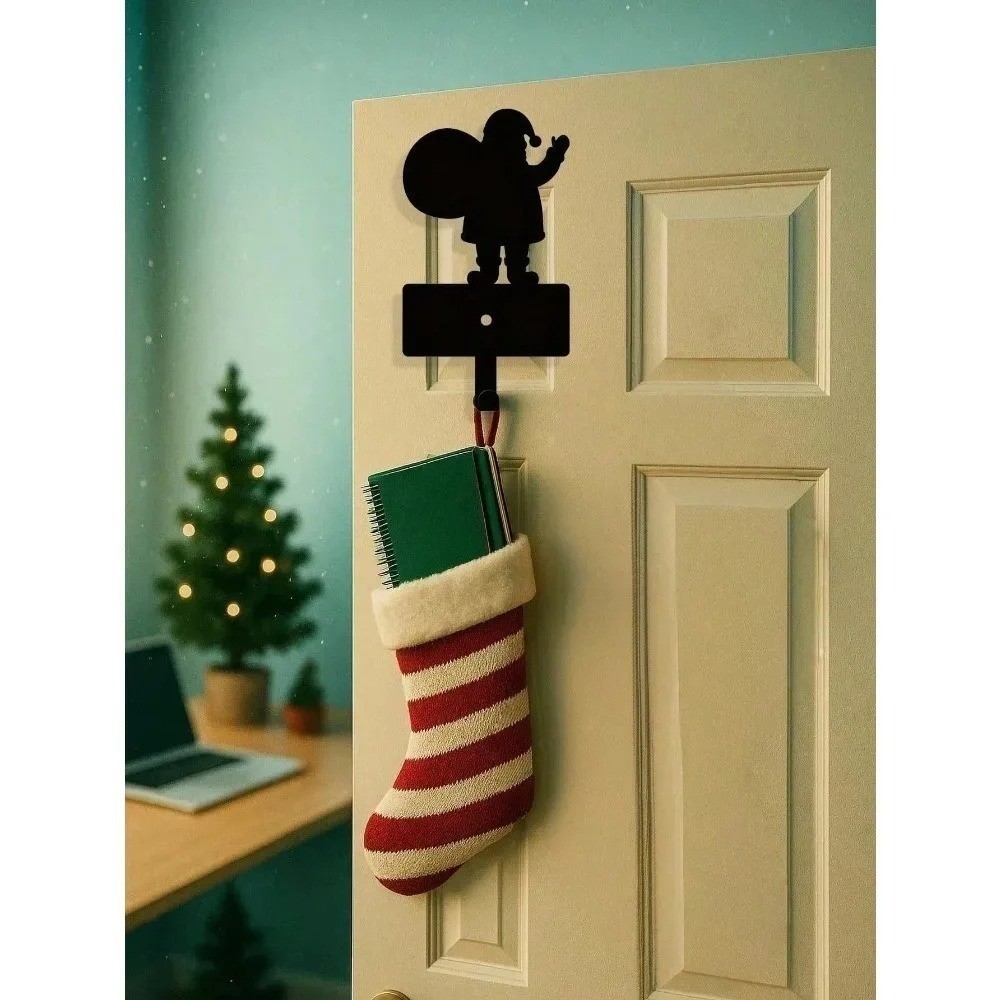 Duty Christmas Mug Hooks Sparkling Stocking Ornament Hangers for Mantle Decor