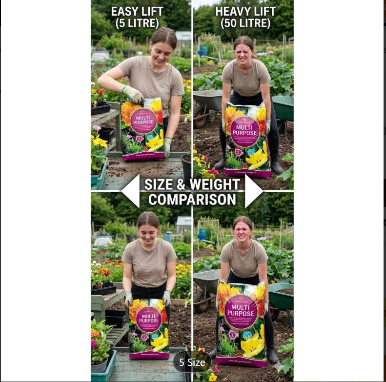 Growmoor Multi-Purpose Compost Soil 5L 10L 20L 40L 50L 75L 80L