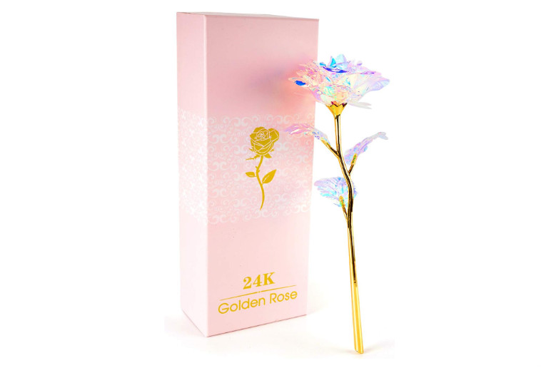 Valentines Day Gifts for Her Gifts for Birthday Galaxy Rose Glass Flowers
