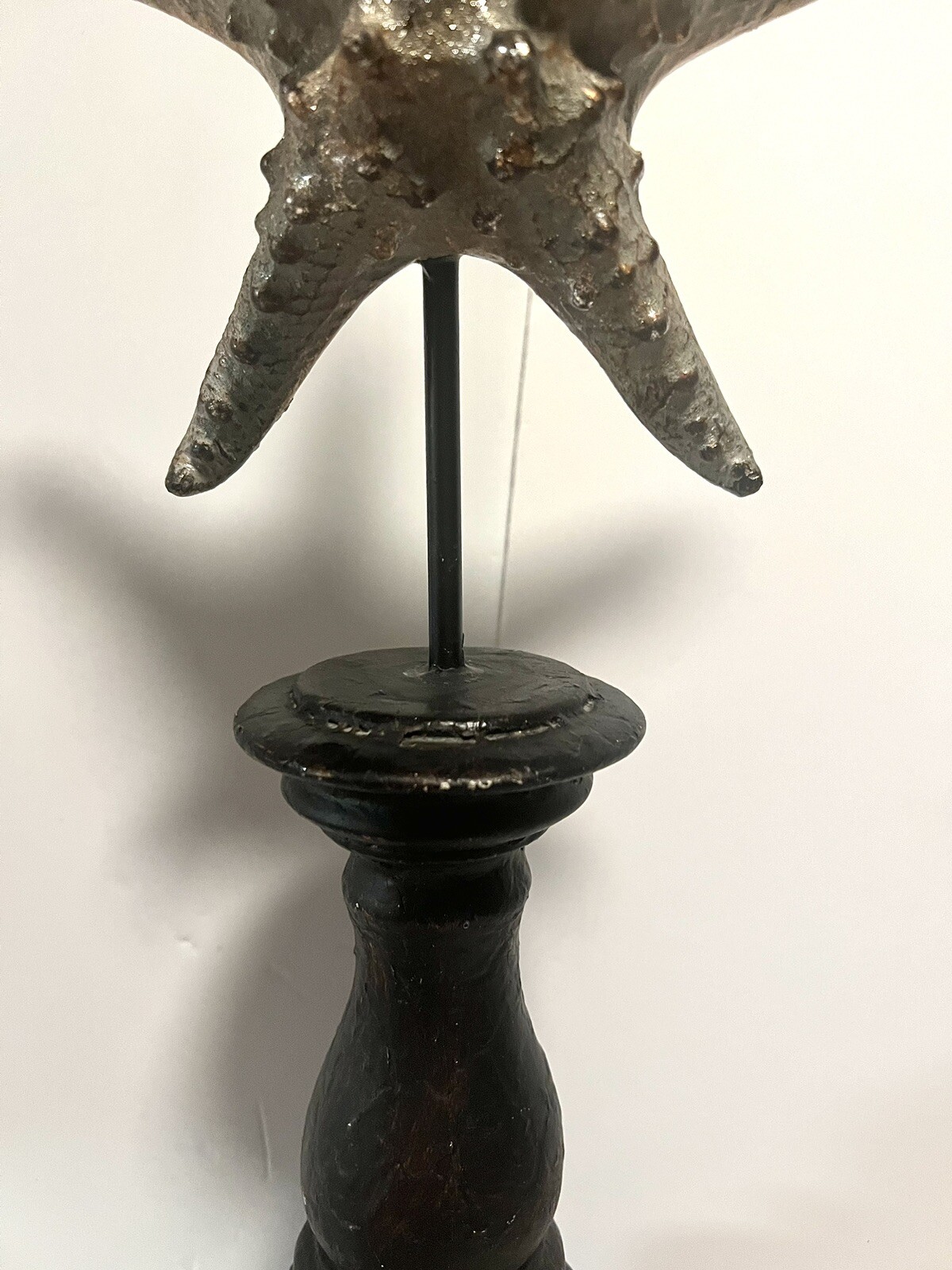 Beautiful Starfish On Tall Wooden Wood Stand Nautical Beach Decor