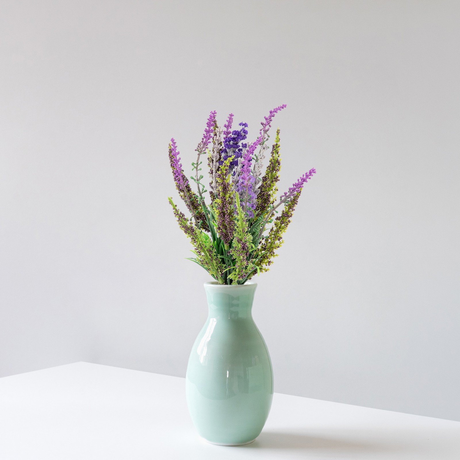 Allstate 11.5″ Lavender Bundle Artificial Floral Half Bouquet