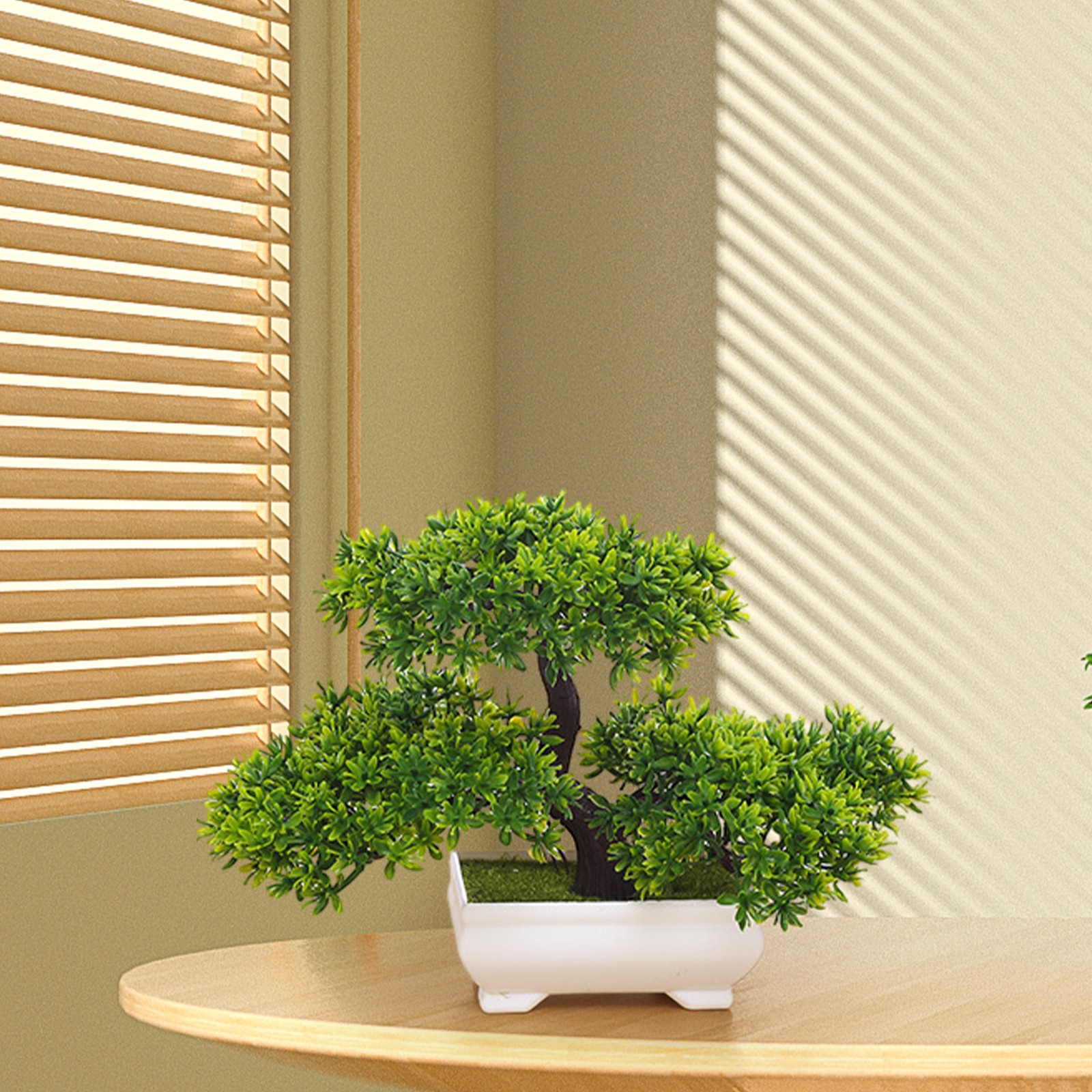 Artificial Bonsai Tree, Faux Plants Zen Garden Table Decoration Realistic with