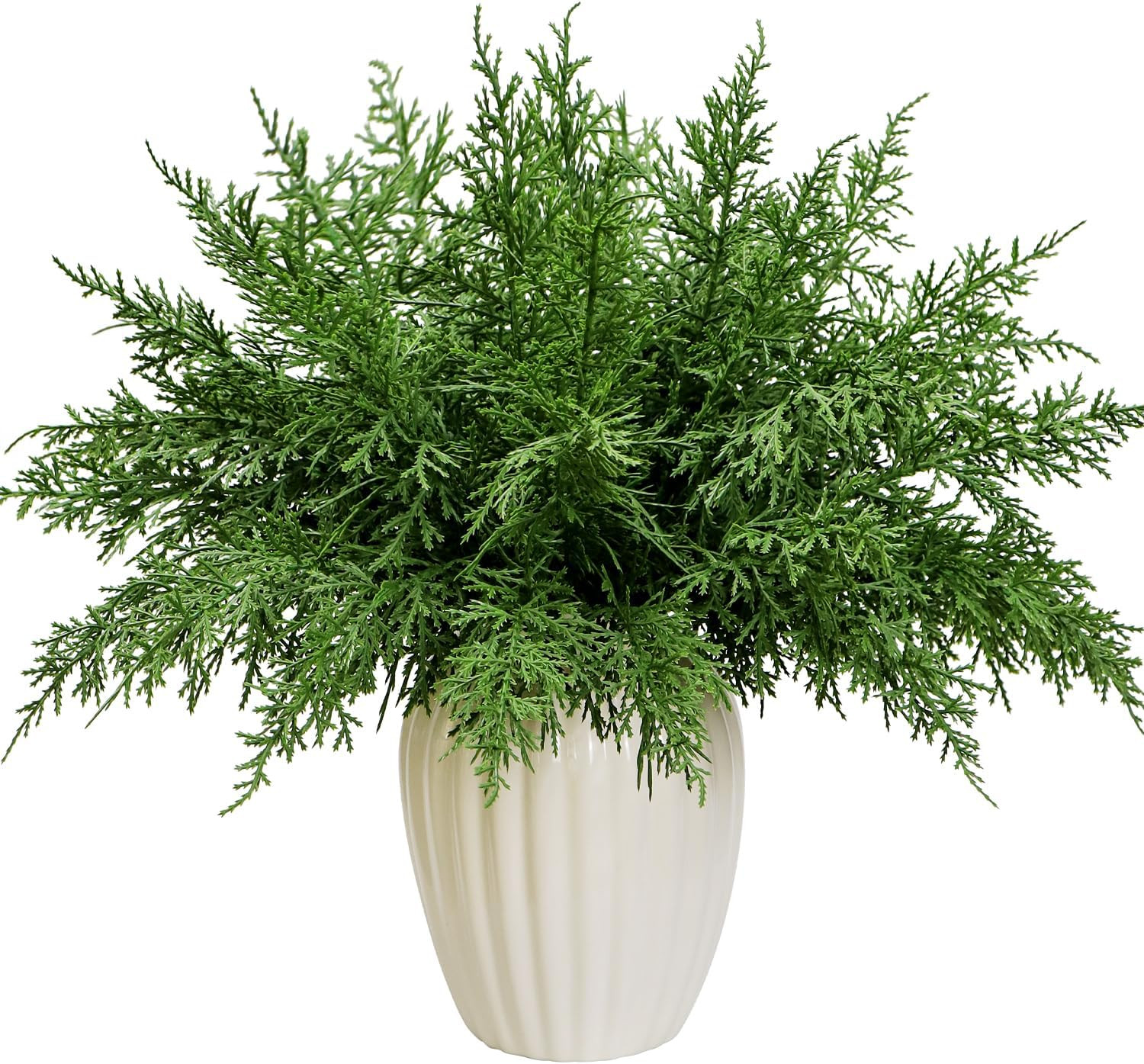 24PCS Artificial Pine Needles Branches Real Touch Greenery Stems Cedar Pine Spri