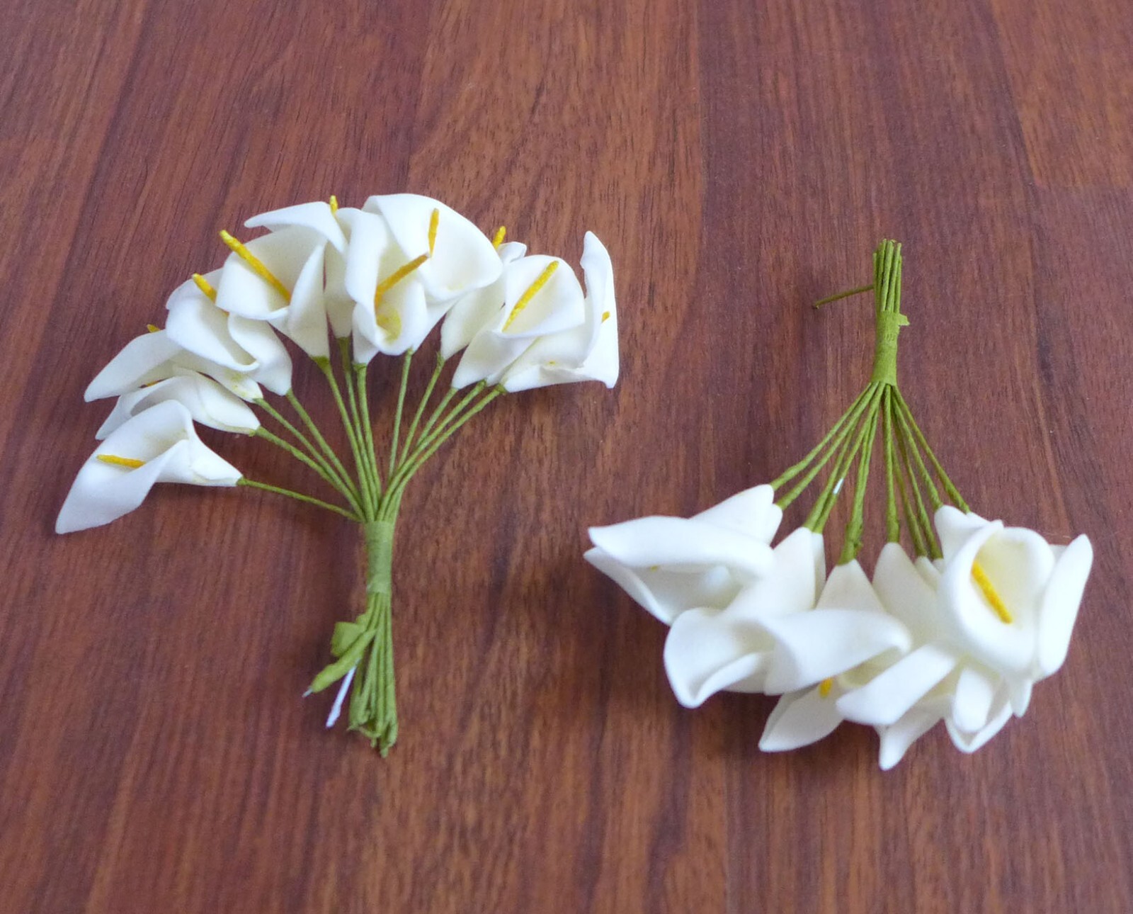 6 Bouquet (72 Pieces) Miniature Calla Lily Artificial Flower Wedding