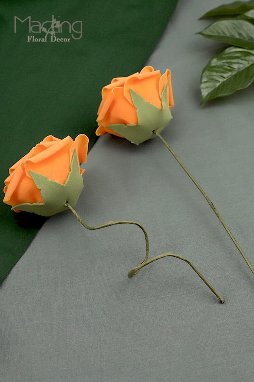 Artificial Flower Roses 30pcs Real Touch Fake Foam Roses with Stems for DIY B…