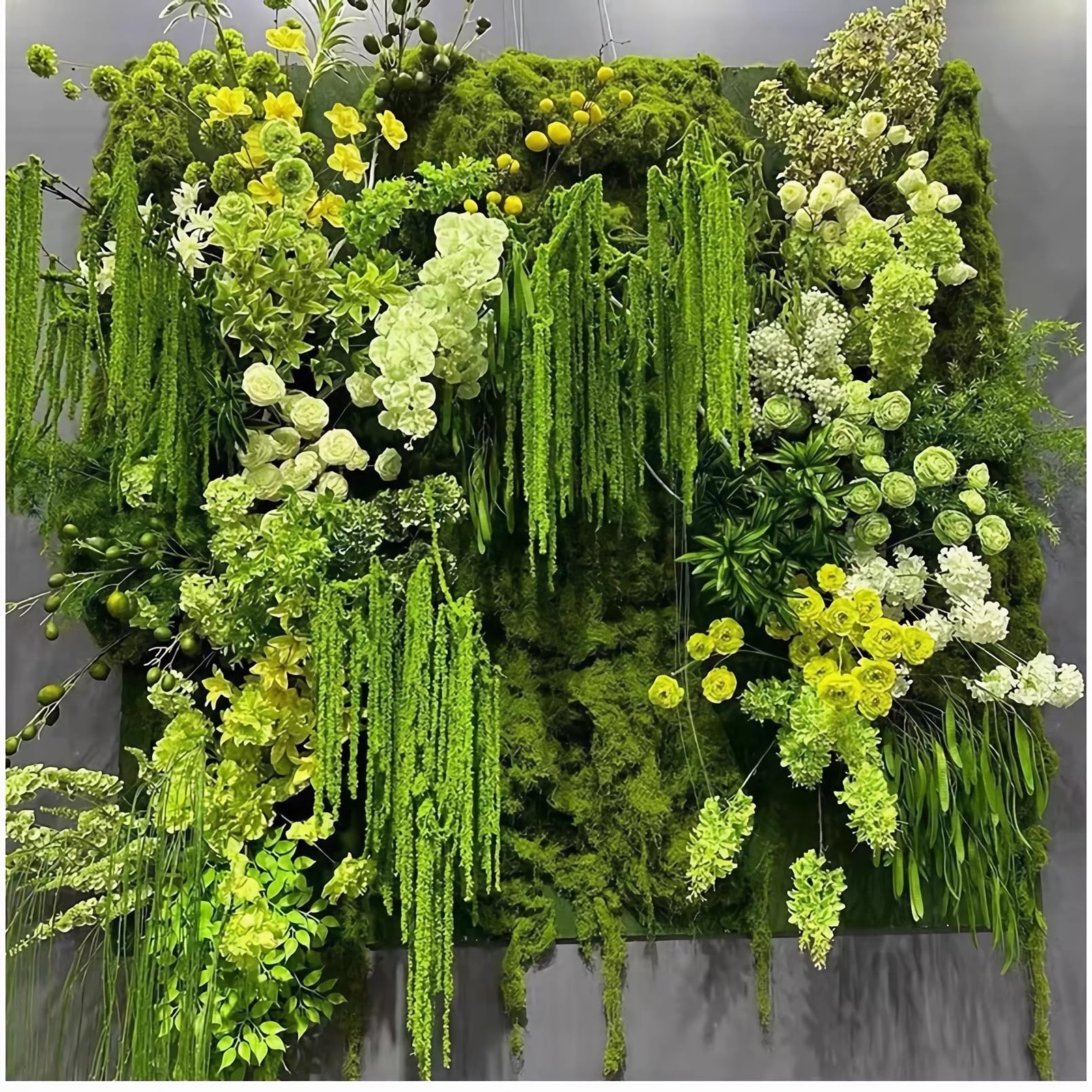8pcs Artificial Yarn Amaranthus 22″ Faux Yarn Lover Tears Fake Hanging Green …