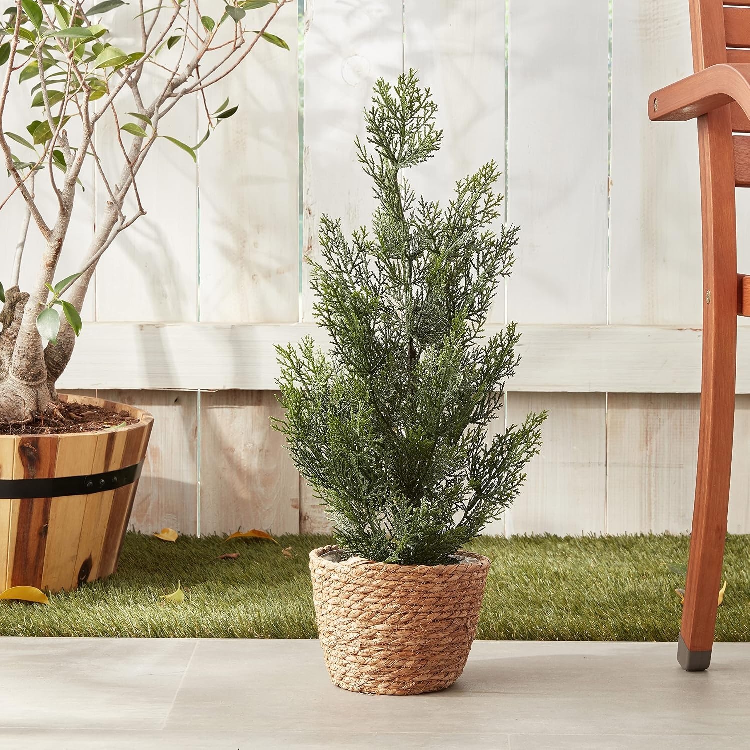 Indoor and Outdoor 2 Ft. Artificial Mini Cedar Pine Tree