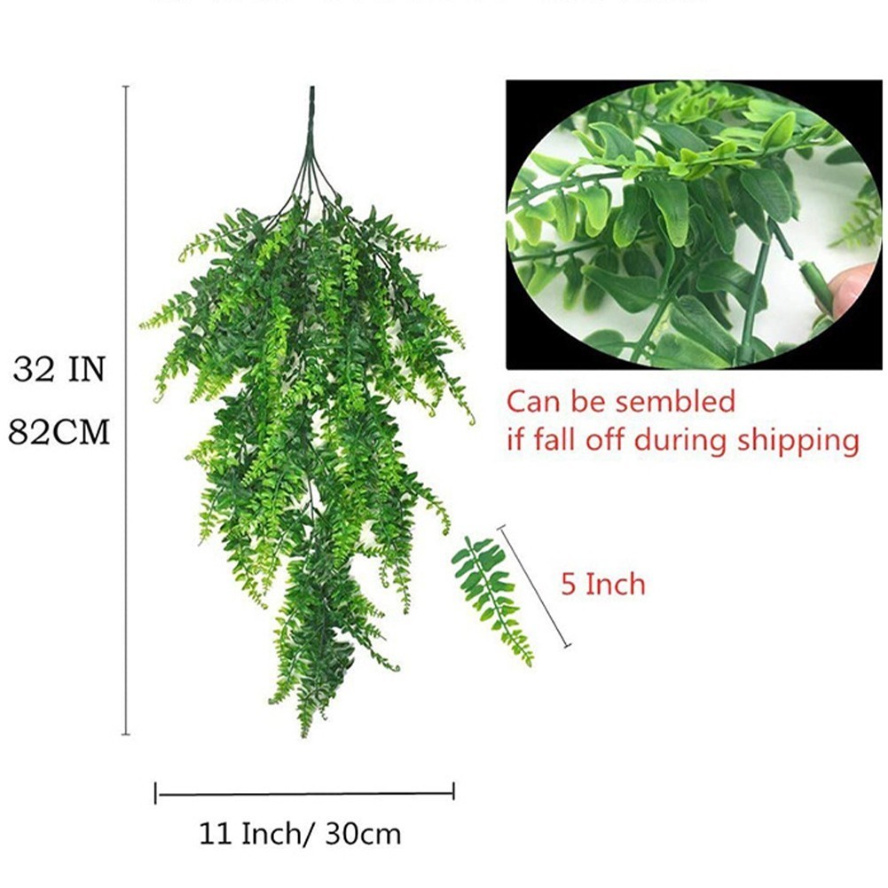 Artificial Trailing Ivy Vine Leaf Hanging Garland Greenery Plant Fake Foliage