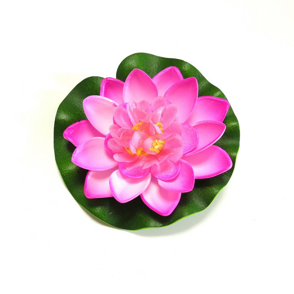 10pcs Artificial Lotus Flower Pad Floral Pond Tank Lillies Wedding Home Decor