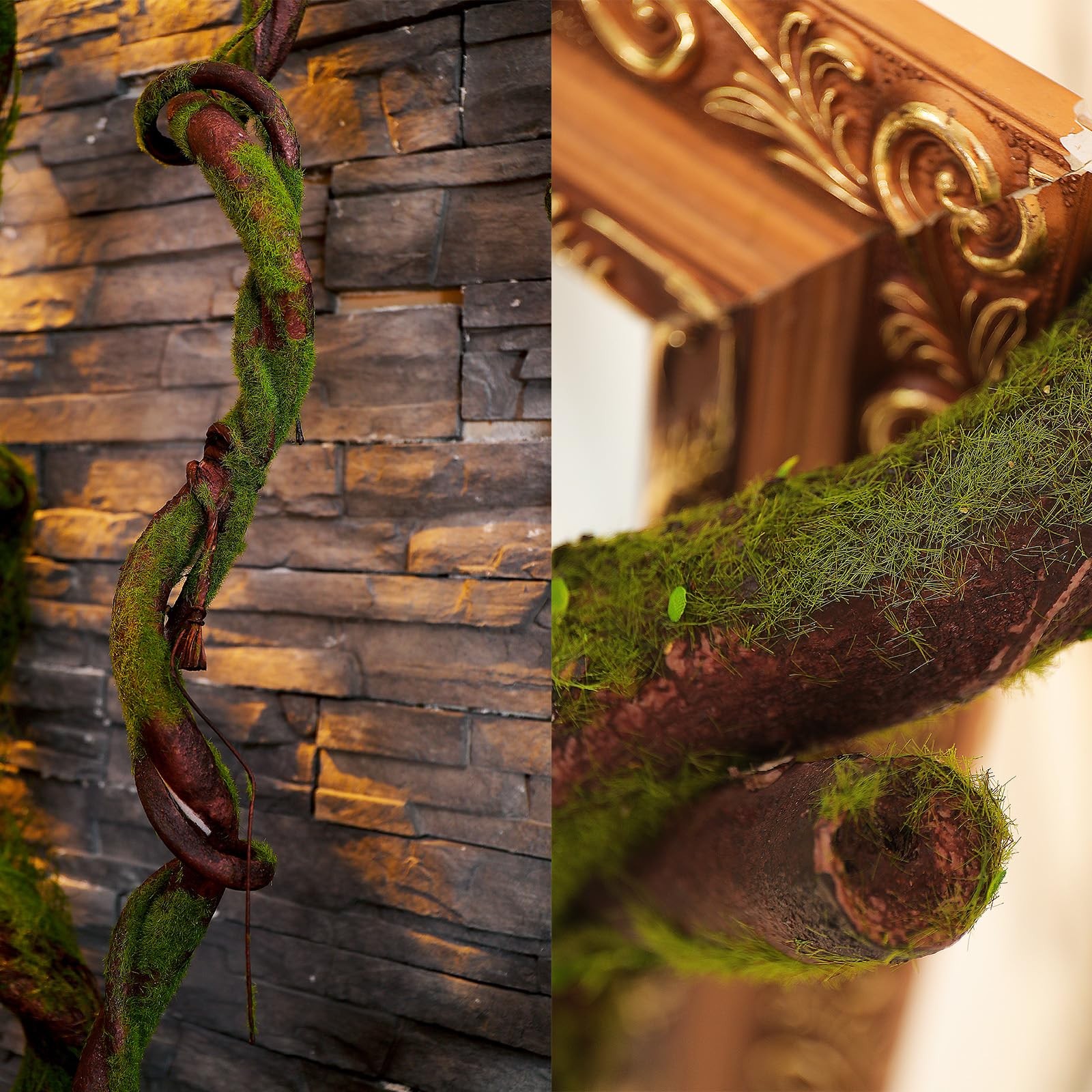 70.86″ Medium EVA Foam Soft Artificial Tree Branches Thick Trunk Twig Fake Vi…