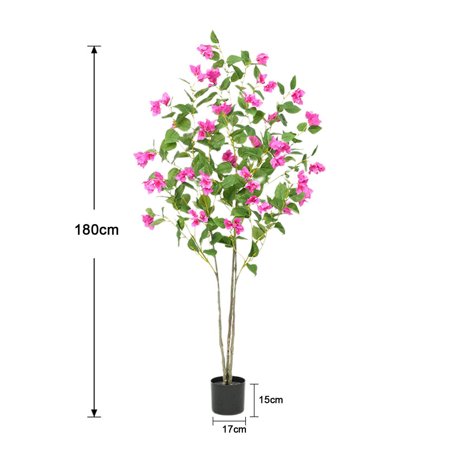 Artificial Tree 4FT/5FT/6FT Faux Bougainvillea Flowers for Decor Home Office