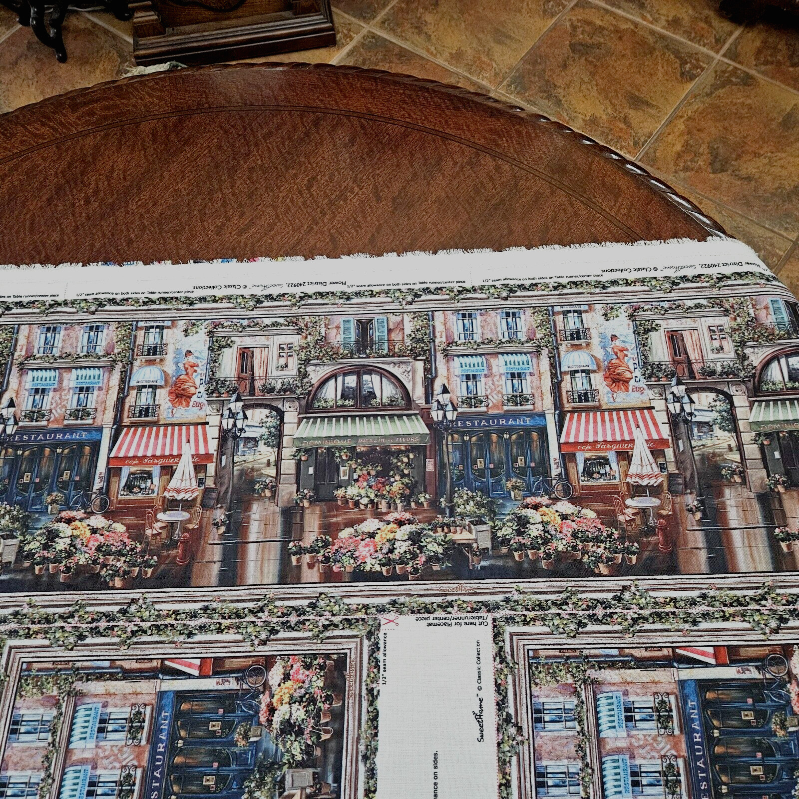 Flower District, Sweet Home Classic Collection, French Flower Shop Panels, NEW.
