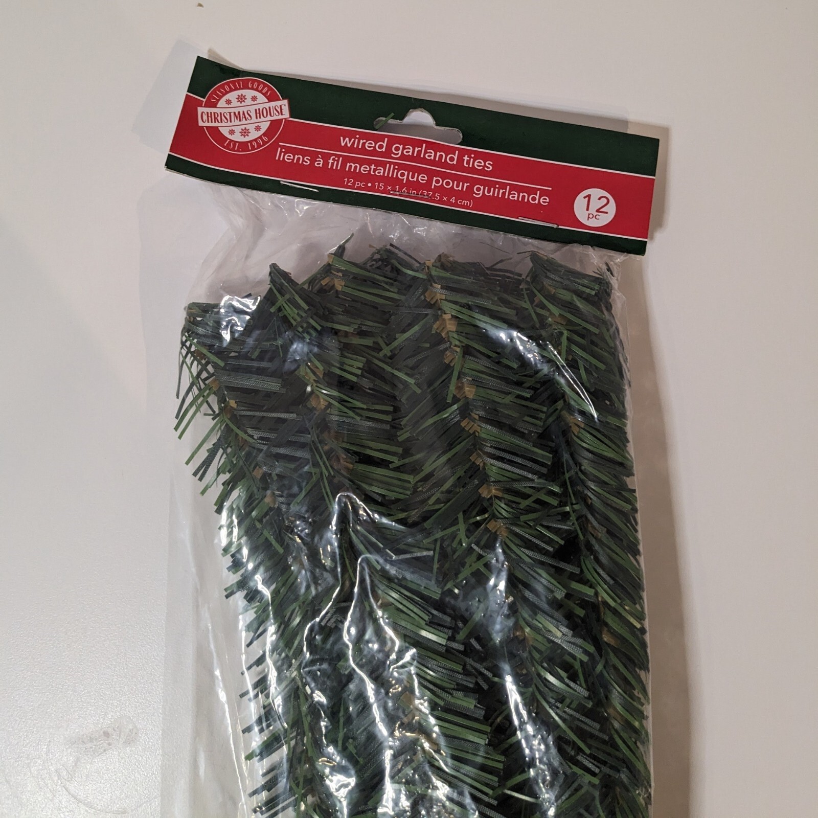 Garland Green Christmas Tree, Holiday Set of 5, 4 New in Package, 1 Loose Piece