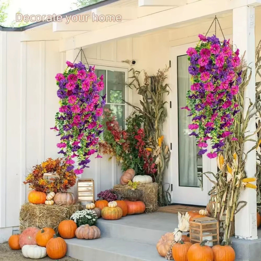 Realistic UV-Resistant Artificial Hanging Flowers for Easter & Weddings
