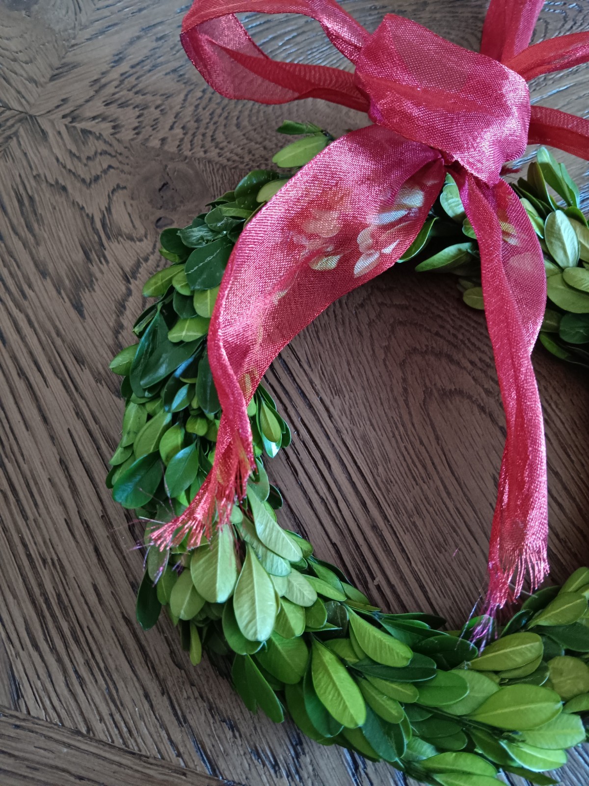 Preserved Boxwood Wreath 7″ Swiss Colony Box RARE