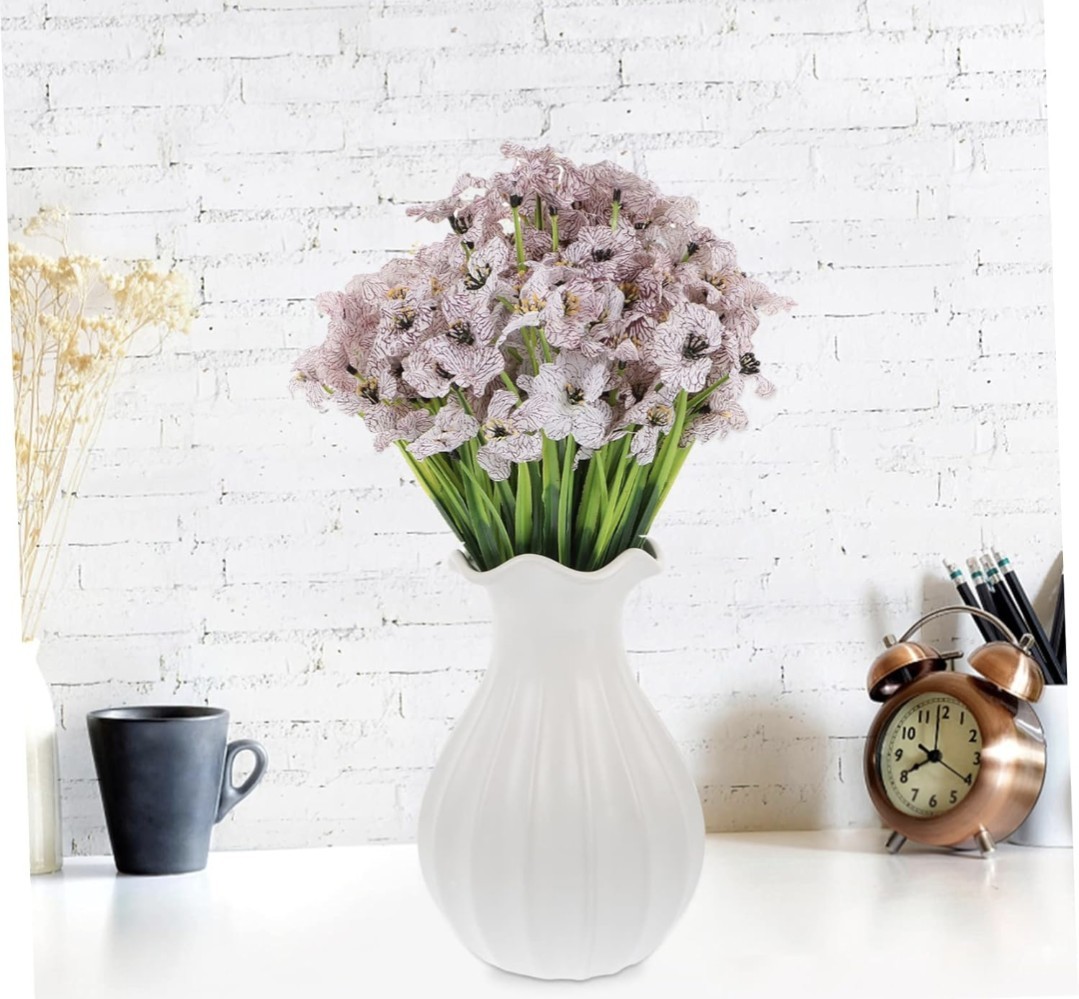 12 pcs Spring Summer Violet Bouquet Wedding & Home Decoration Realistic Decor