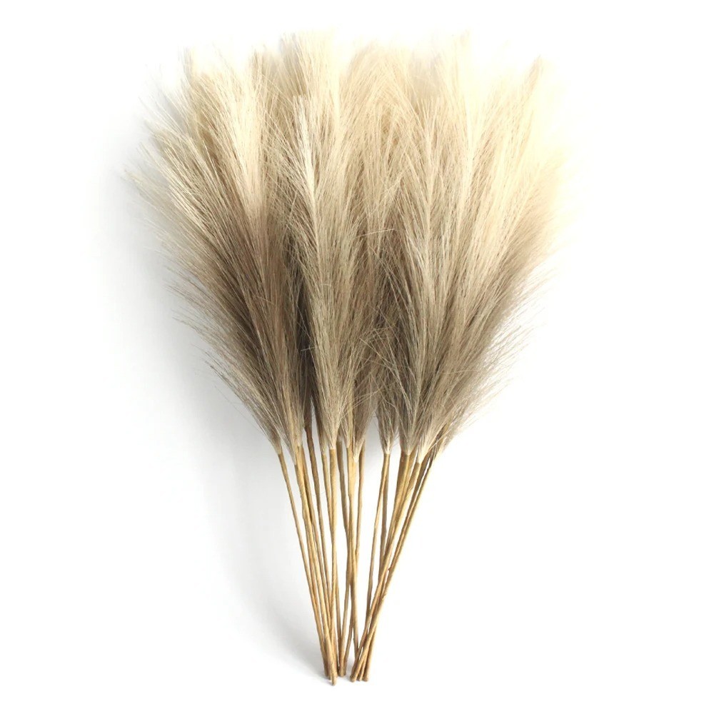 Artificial Pampas Grass Faux Reed Flowers Home Wedding Table Vase Decor 6PCS