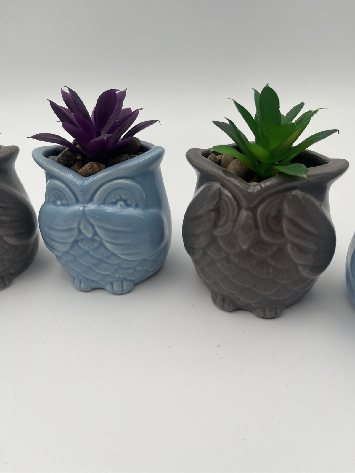 Owl Fake Plant 5pc