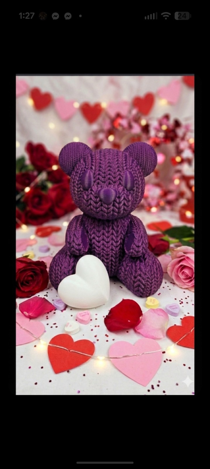 Flower Floral Foam Rose Teddy Bear Romantic Valentine’s Day Gift Girlfriend Wife