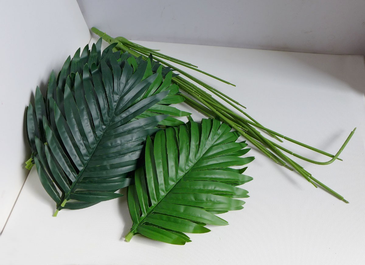 26″ Hight Artificial Forks Tropical Plant Plam Tree Lifelike 18 Leaves (#118)