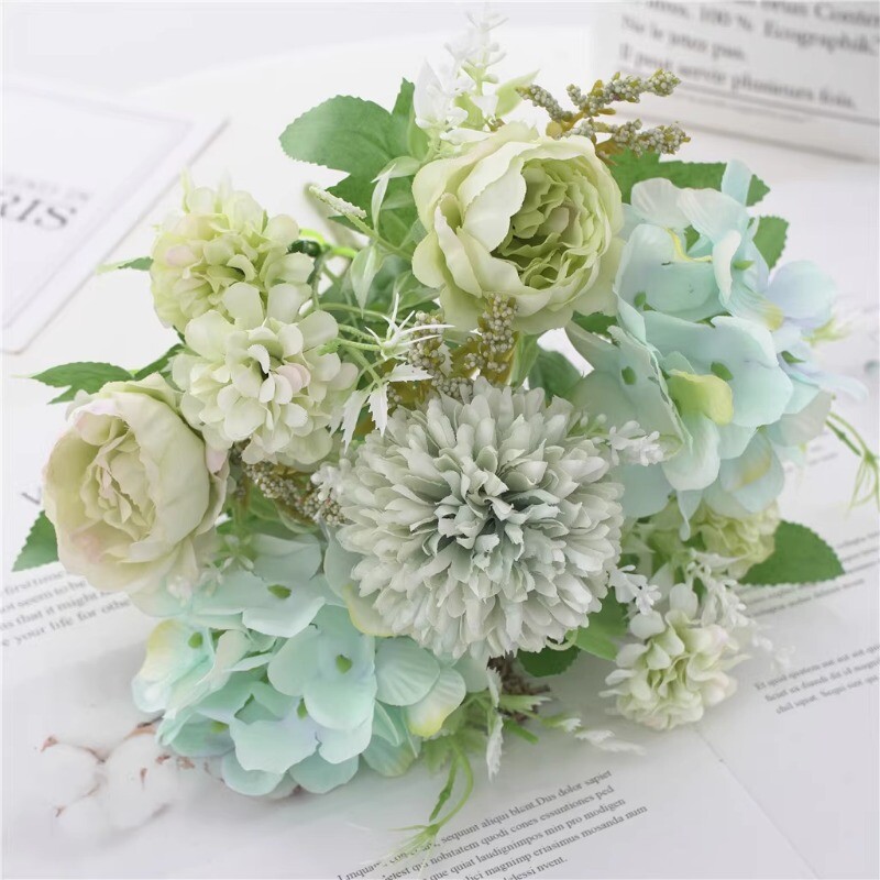Wedding Artificial Flower Fake Bouquet Bride Evening Party Banquet Home Decor