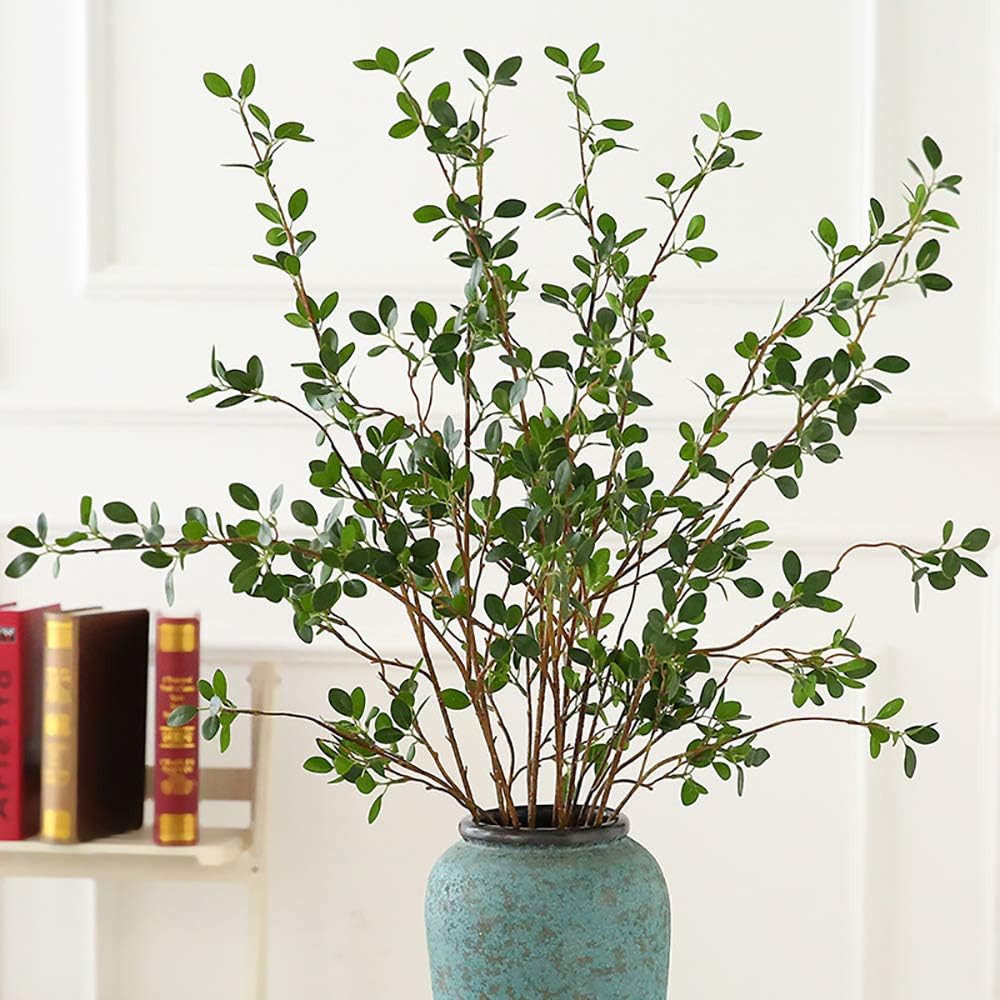 Faux Eucalyptus & Fern Greenery Stems – 4 Pack for Home & Wedding Decor
