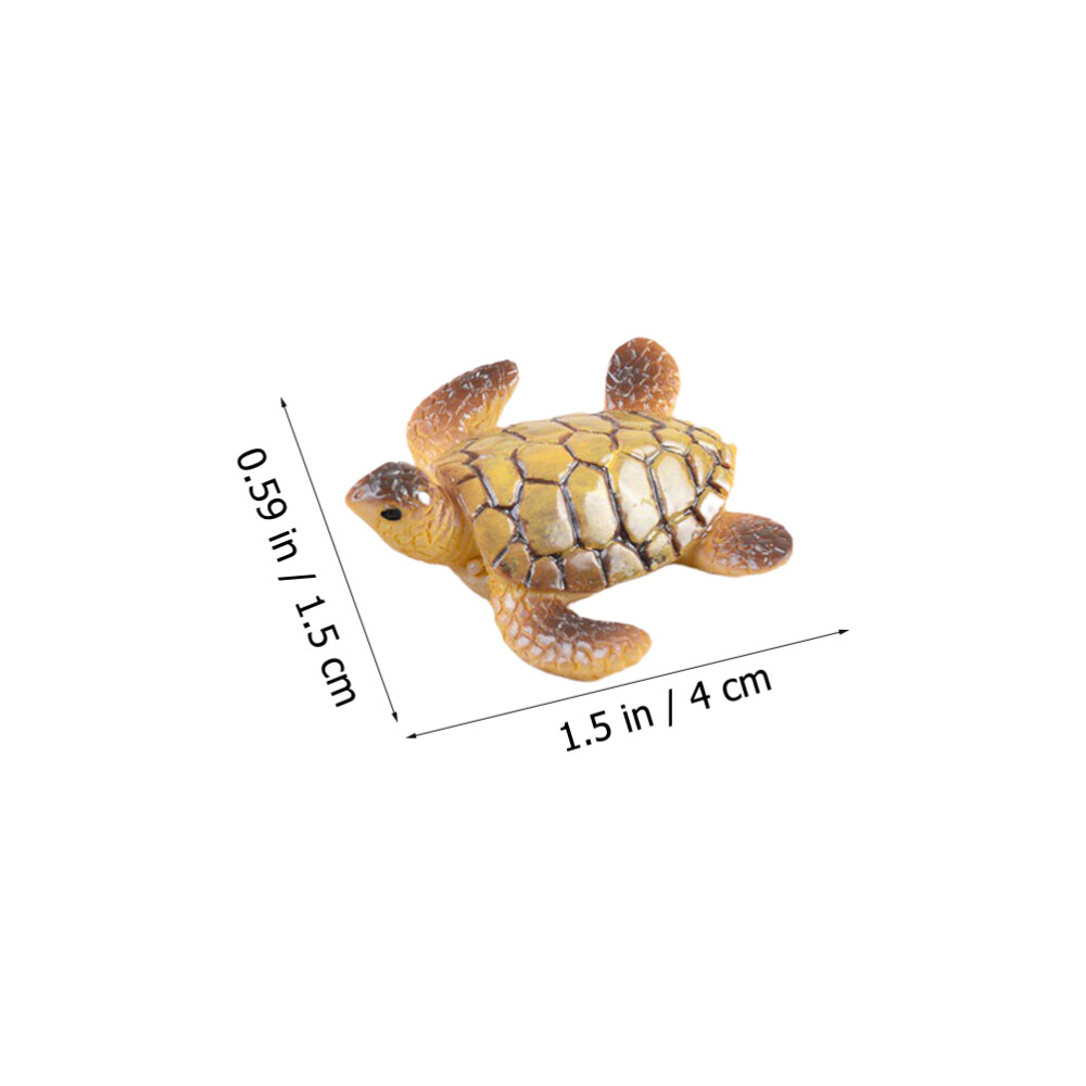 20PCS Miniature Tortoise Resin Simulation Tortoise Resin Tortoise Decoration