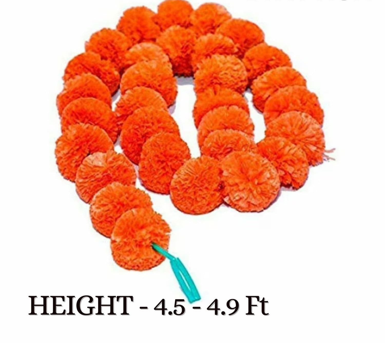 Artificial Marigold Flowers Garlands For Home Office Temple Diwali Decoration D1
