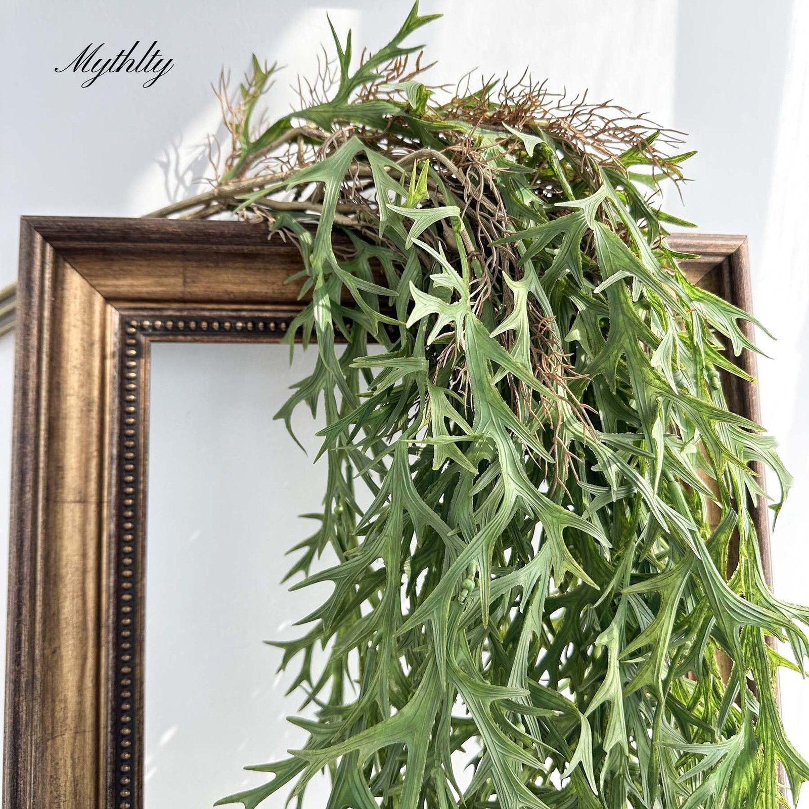 3 Fake Hanging Plants of Lambs Ear Stems with Roots, 47.24 inch Faux Hanging …
