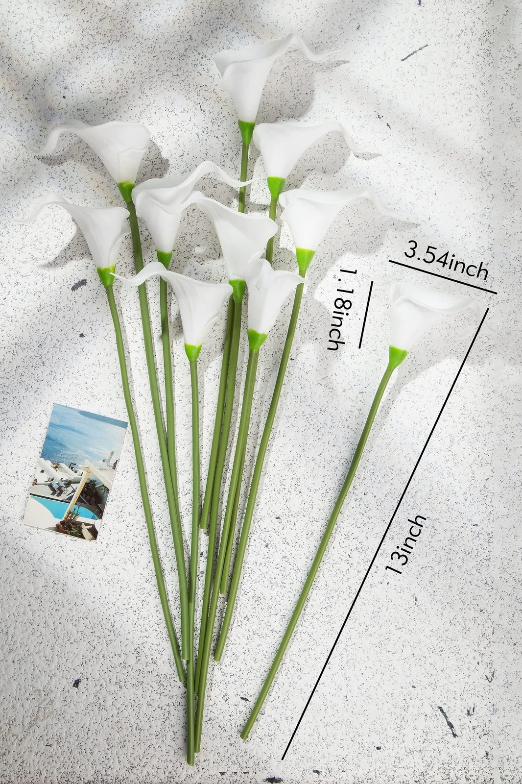 Coferset 20Pcs Fake Calla Lily Flowers Real Touch Latex Artificial Calla Lili…