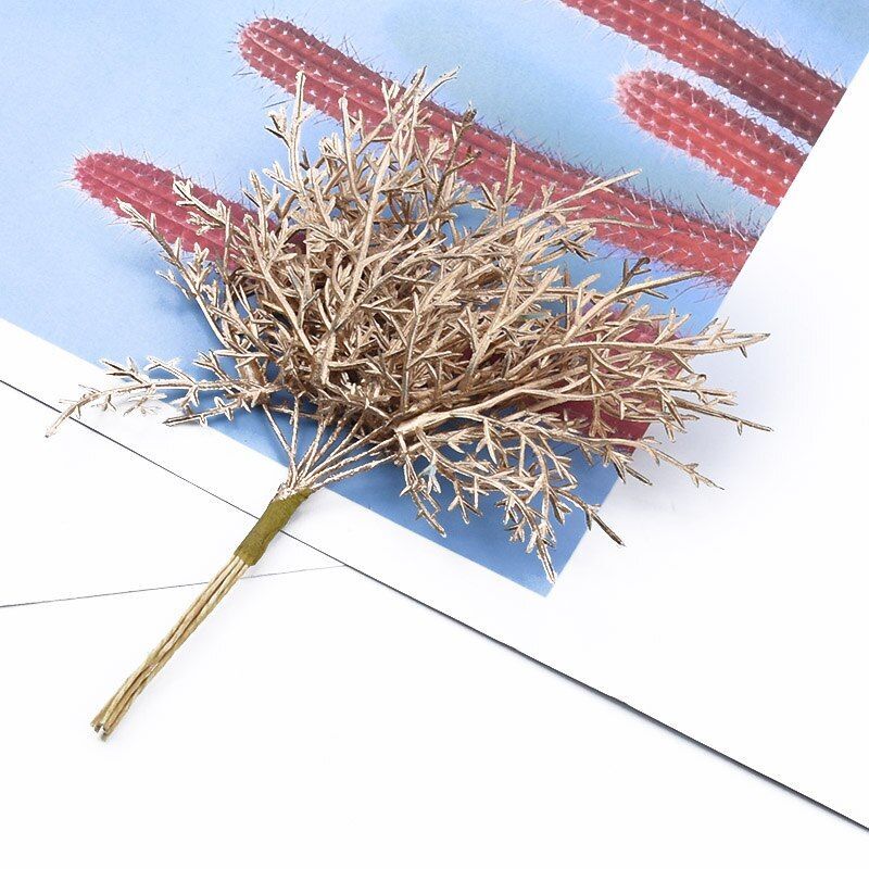 10/30 Pieces Mini Multicolor Branch Christmas Tree Wedding Artificial Home Decor